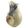 Vase en porcelaine décoratif avec design Papillon & Fleur