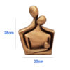 Figurine décorative de couple romantique - Sculpture d'amour et de romance