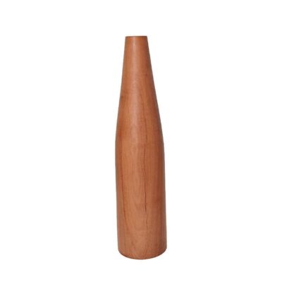 Vase miniature en bois décoratif fait main, en bois massif naturel.