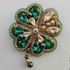 Épinglette féminine perles avec Design Fleur