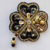 Épinglette féminine perles avec Design Fleur