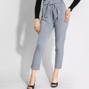 Pantalons Plissés Ajustés avec Poche pour Femme