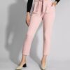 Pantalons Plissés Ajustés avec Poche pour Femme