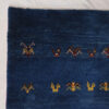 Tapis en laine Gabbeh persan tissé à la main en Fars avec motifs animaliers