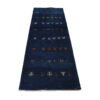 Tapis en laine Gabbeh persan tissé à la main en Fars avec motifs animaliers