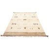 Tapis en laine Gabbeh persan tissé à la main en Fars motifs d'arbres crème