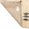 Tapis en laine Gabbeh persan tissé à la main en Fars motifs d'arbres crème