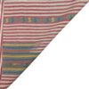 Tapis en laine Gabbeh persan authentique tissé à la main rayé rouge