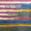 Tapis en laine Gabbeh persan authentique tissé à la main rayé rouge