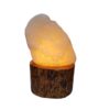 Lampe de sel persane lumineuse – faite main avec base en bois & design artistique