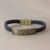 Bracelet islamique avec cuir Ya Qamar Banihashim pour homme
