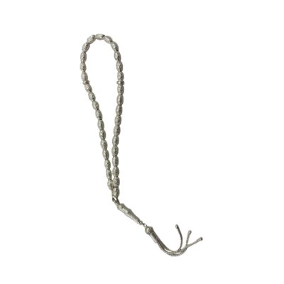 Chapelet islamique en argent – 33 perles de prière