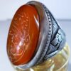 Bague en argent Agate pour homme Élégance