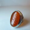 Bague en argent Agate pour homme Élégance
