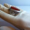 Bague en argent Agate pour homme Élégance