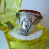 Bague en argent Agate pour homme Élégance