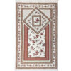 Tapis de prière islamique fin Sajadah avec design floral