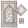 Tapis de prière islamique fin Sajadah avec design floral
