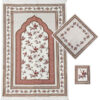 Tapis de prière islamique fin Sajadah avec design floral