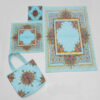Tapis de Prière Islamique Fin en Velours avec Motif Eslimi Traditionnel