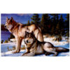 Puzzle de 1000-Pièces : Loups – Faune majestueuse
