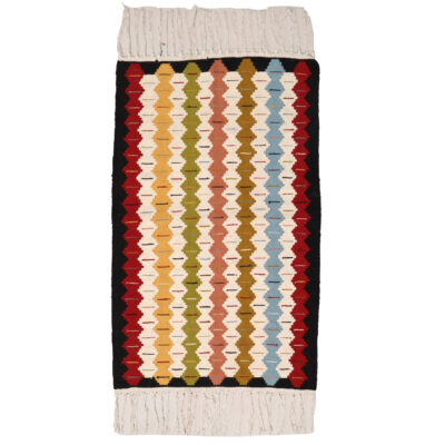 Tapis en laine Kilim persan tissé à la main en Fars design géométrique