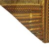 Tapis en laine Kilim persan tissé à la main avec rayures marron