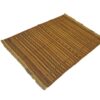 Tapis en laine Kilim persan tissé à la main avec rayures marron