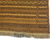 Tapis en laine Kilim persan tissé à la main avec rayures marron