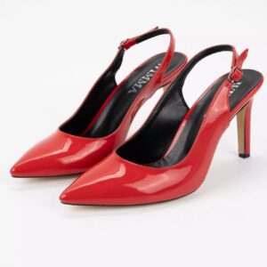 Escarpins à Talons Hauts en Cuir pour Femmes à Bout Pointu