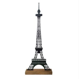 Sculpture d’art figurine minimaliste en métal – Tour Eiffel
