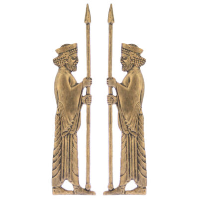 Figurine historique de soldat achéménide iranien – Paire de 2