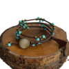 Bracelet Perlé pour Femme – Design Turquoise