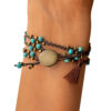 Bracelet Perlé pour Femme – Design Turquoise