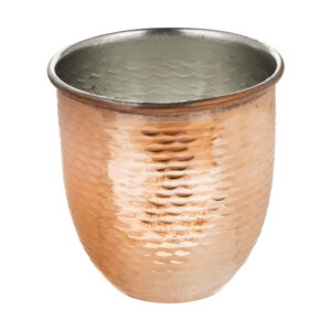 Tasse persane en cuivre – Fabriquée à la main avec anse pour boissons froides – Martelée