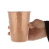Tasse persane en cuivre - Fabriquée à la main avec anse pour boissons froides - Martelée Atefeh
