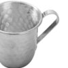 Tasse persane en cuivre - Fabriquée à la main avec anse pour boissons froides - Martelée Couleur Argent