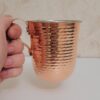 Tasse persane en cuivre - Fabriquée à la main avec anse pour boissons froides - Martelée Traditionnelle