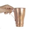 Tasse persane en cuivre - Fabriquée à la main avec anse pour boissons froides - Martelée Payam
