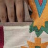 Manto persan brodé pour femmes avec design géométrique