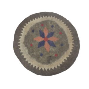 Tapis en feutre de laine persan 100% naturel et fait main Rond