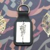 Porte-clés en cuir persan - Design poème de Rumi