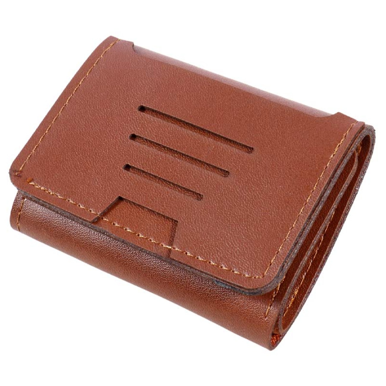 Portefeuille trifold en cuir persan fait main - Modèle pliant