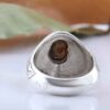 Bague en Argent Persan Faite Main pour Homme avec Turquoise de Neyshabur