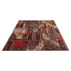 Tapis Persan Vintage Patchwork Noué à la Main