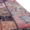 Tapis Persan Vintage Patchwork Noué à la Main Géométrique