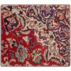 Tapis Persan Vintage Patchwork Noué à la Main Traditionnel Rouge