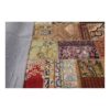 Tapis Persan Vintage Patchwork Noué à la Main