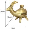 Bougeoir en poterie persane fait main avec design de chèvre