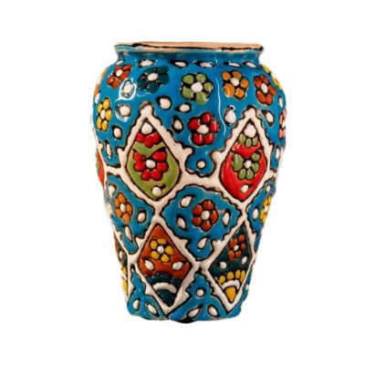 Porte-stylo en poterie persane fait main pour bureau – Émaillage Minakari